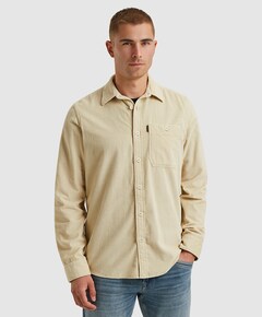 Heren overhemd lange mouw ecru