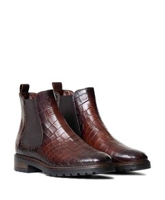 Valya dames enkellaarzen bruin