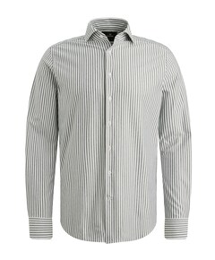 Heren overhemd lange mouw grijs