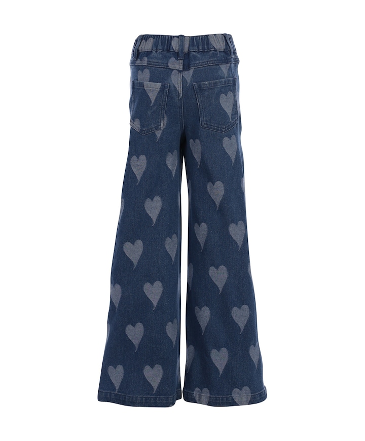 Little denim heart meisjes jeans blauw