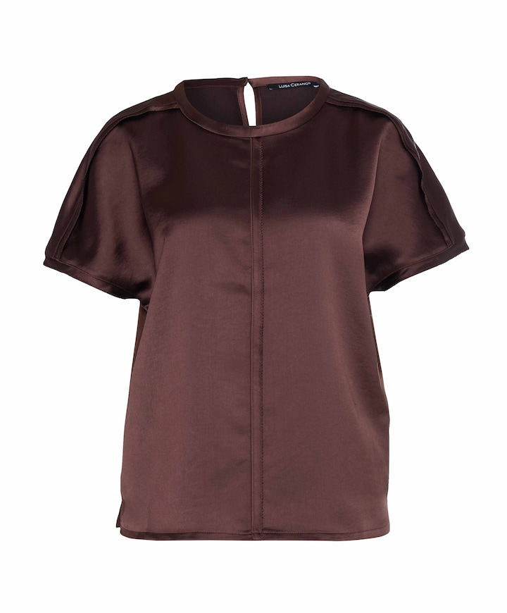 Dames T-shirt bruin