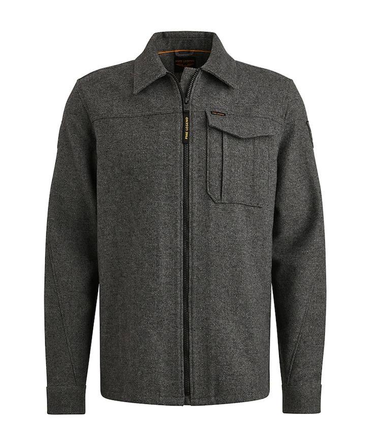Heren overshirt grijs