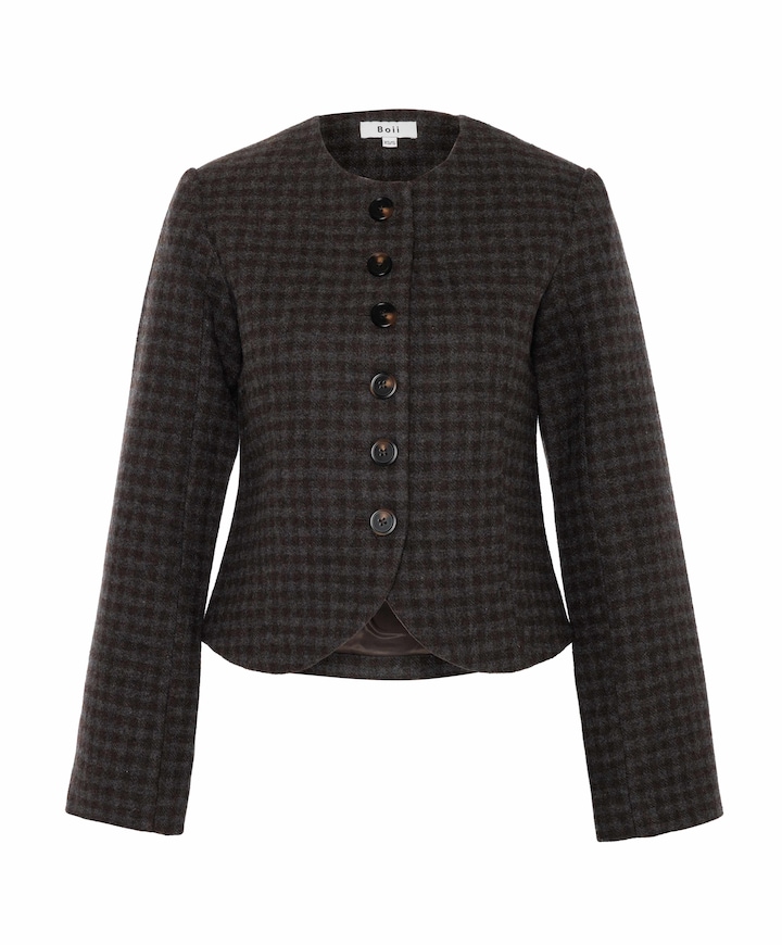 Dames blazer grijs