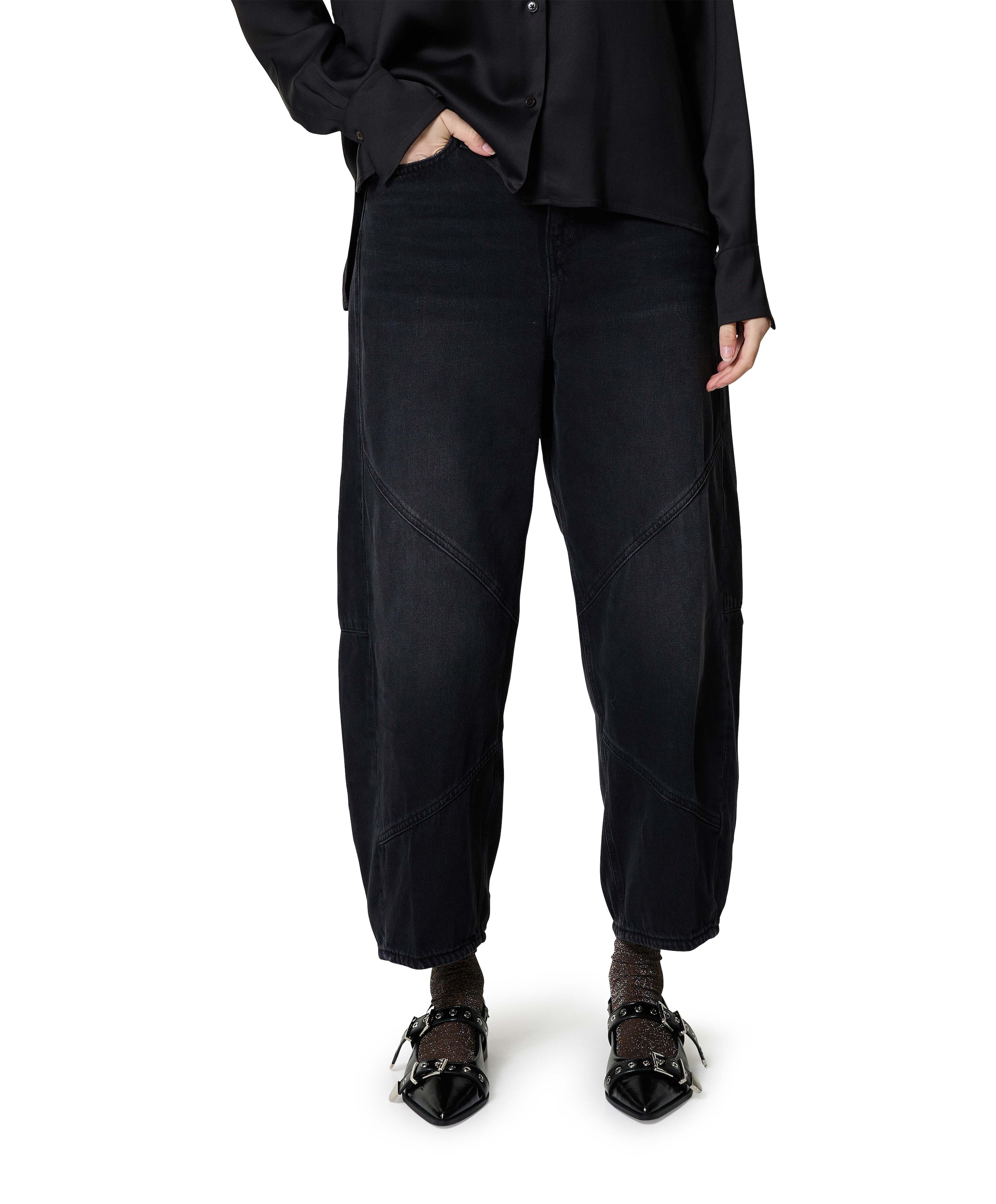 Swore dames jeans grijs