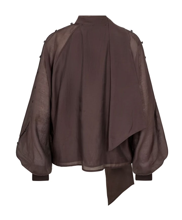 Dames blouse bruin