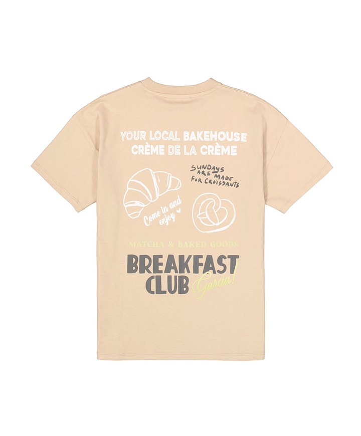 Meisjes t-shirt beige