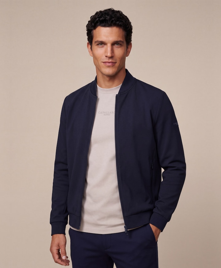 Heren jas blauw