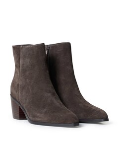 Carmen dames enkellaarzen bruin