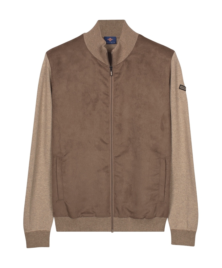 Heren vest beige