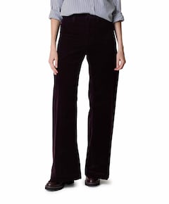 Woven Flare dames broek bordeaux