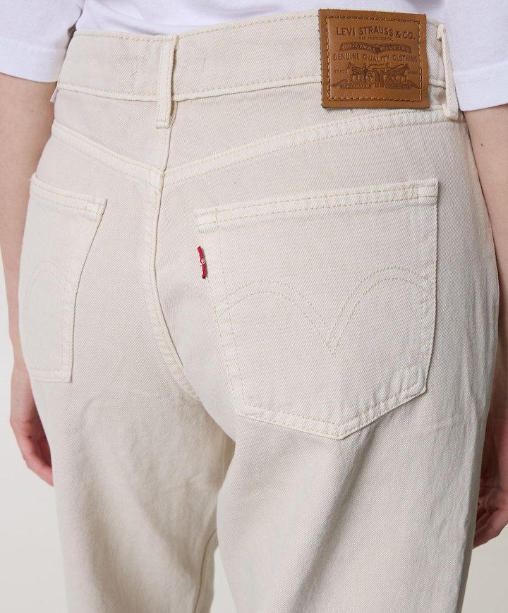 Low Loose dames jeans beige