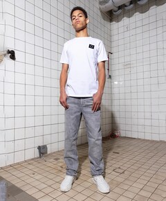 2615 Straight Wide Fit jeans grijs