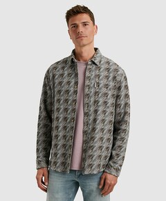 Overhemd lange mouw grijs