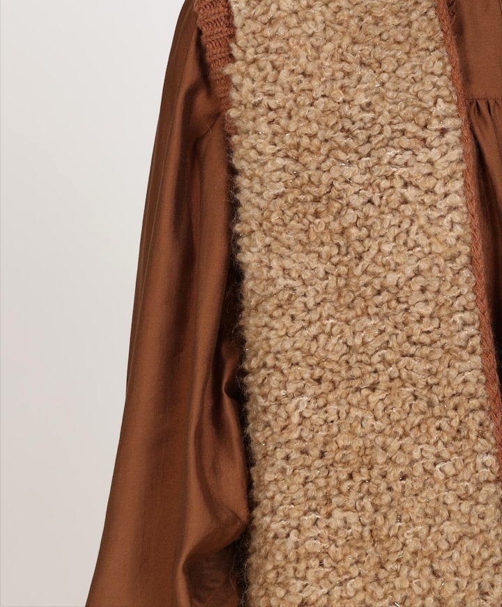 Dames gilet beige