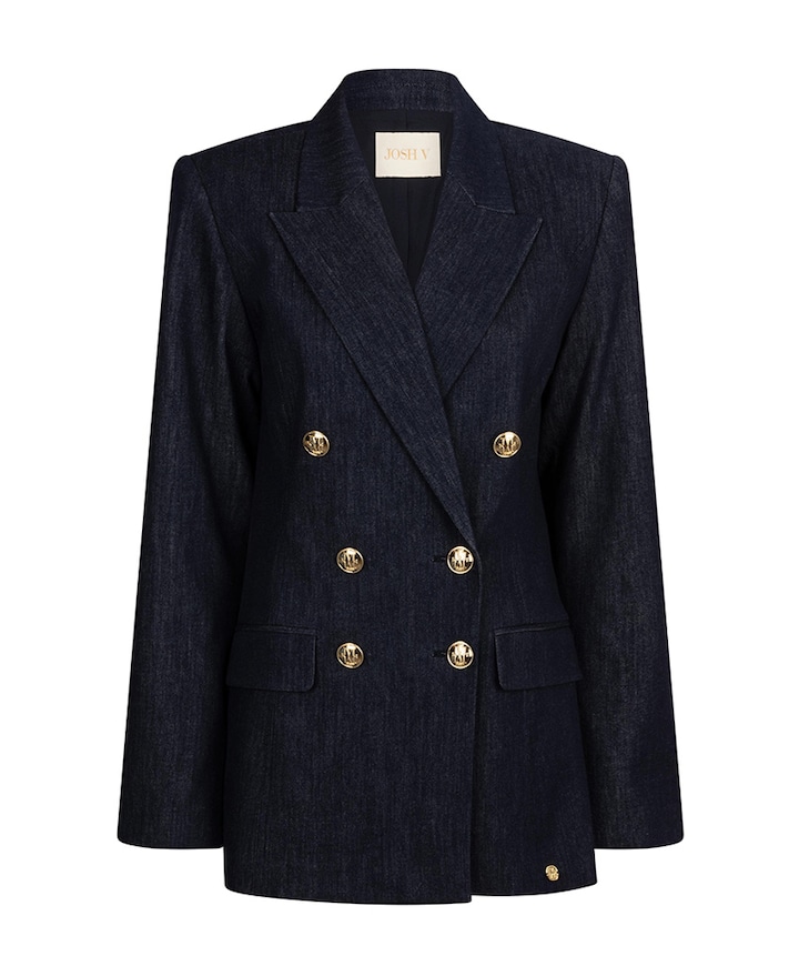 Dames blazer blauw