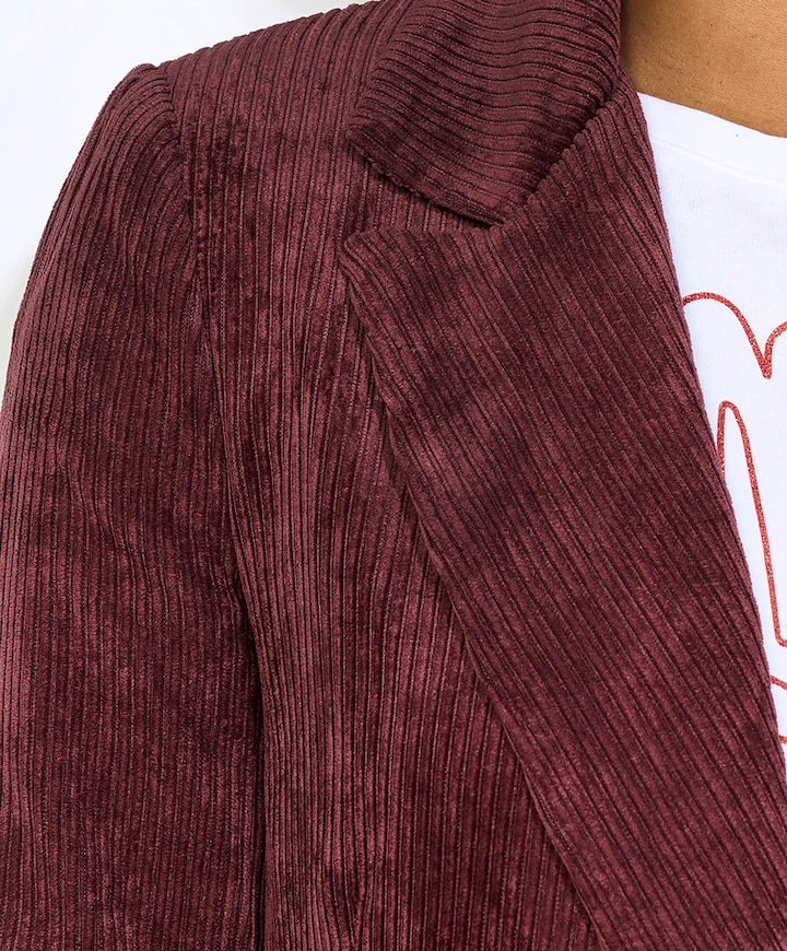 Dames blazer bordeaux