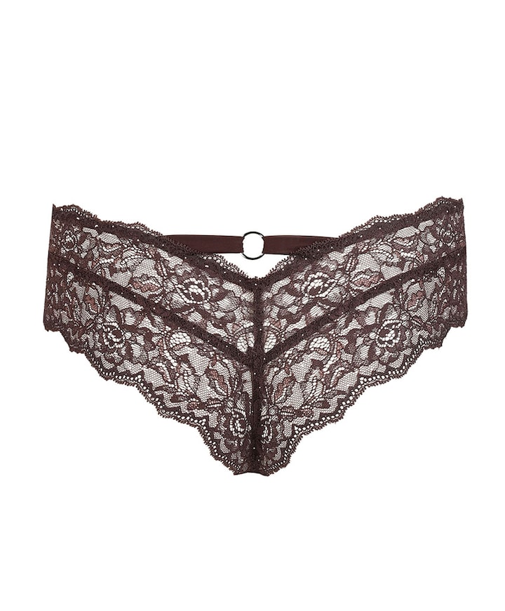 Dames string bruin