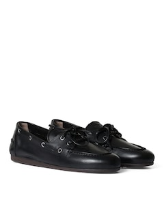 Boat loafer dames instappers zwart