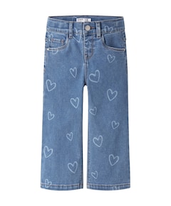 NMFROSE WIDE AOP JEANS 4044-ON NOOS meisjes jeans blauw