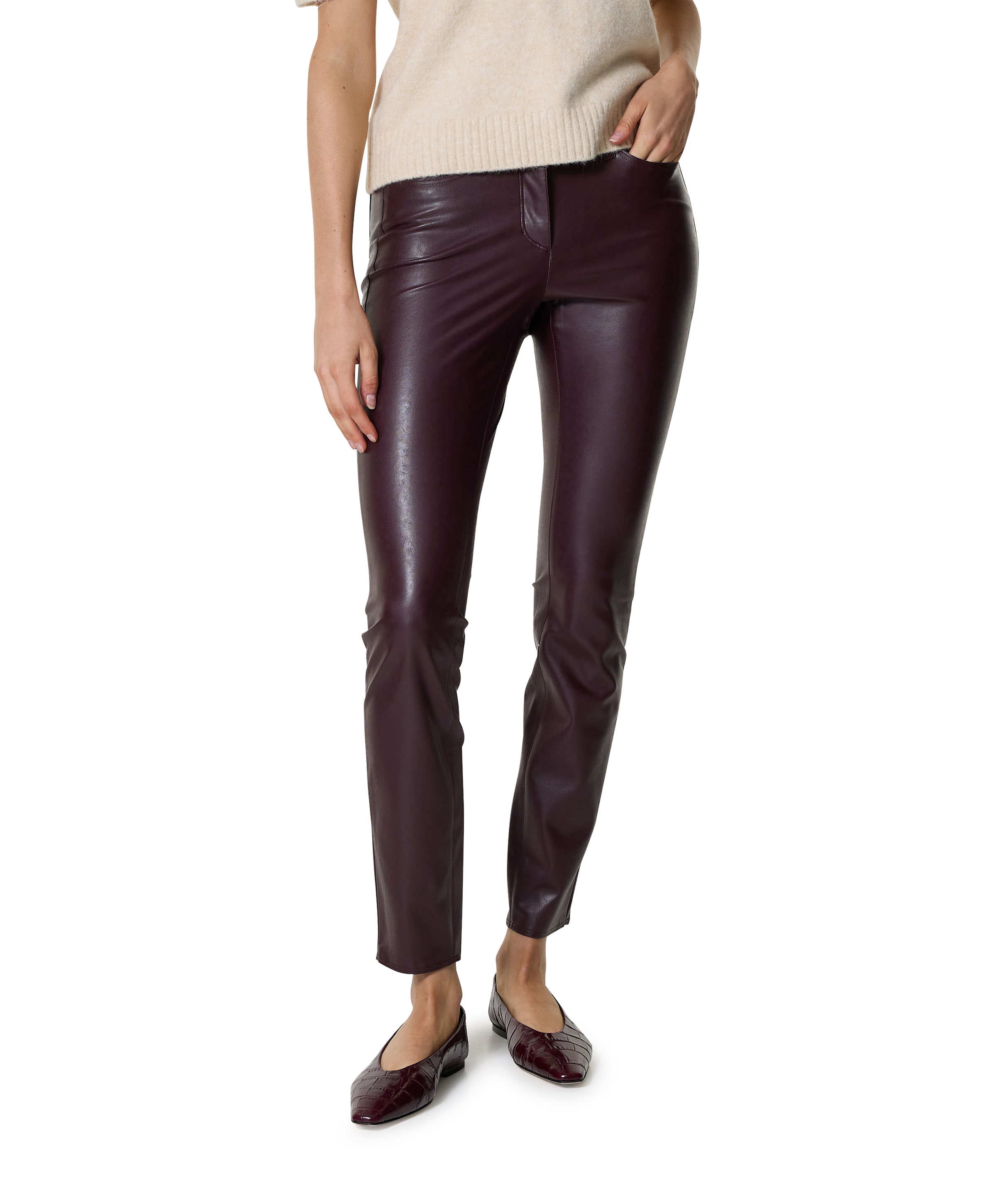 Ray 5-pocket broek bordeaux