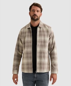 Heren overshirt grijs