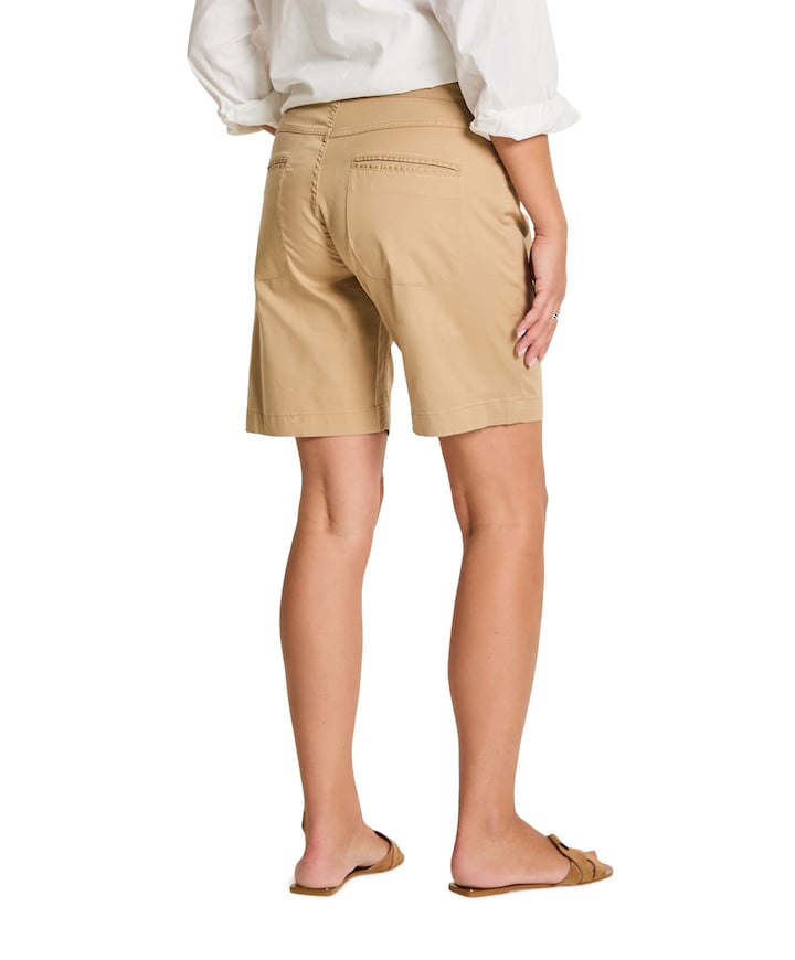 Zoe - Cotton Tencel - 444 - Light P dames korte broek beige