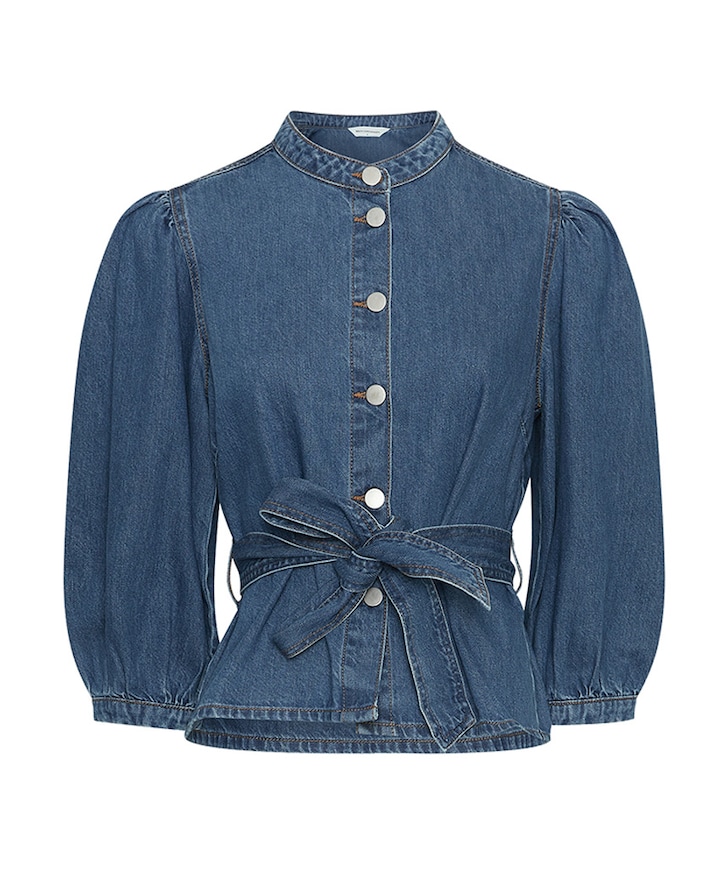 Blouse blauw
