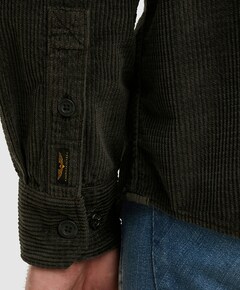 Heren overhemd lange mouw grijs