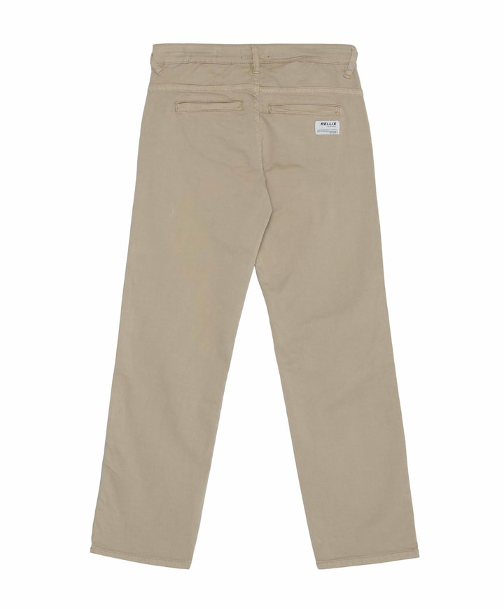 Straight Wide Chino jongens broek beige