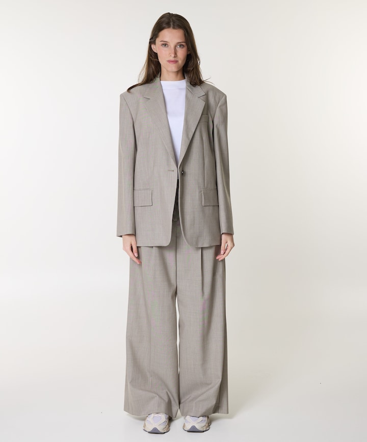 Dames blazer grijs
