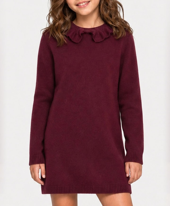 Meisjes jurk bordeaux