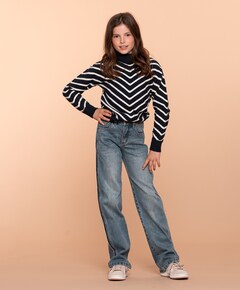 Jeans piping blauw