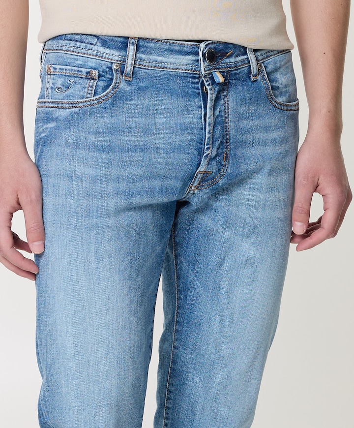 Bard Slim 5 pkt heren jeans blauw