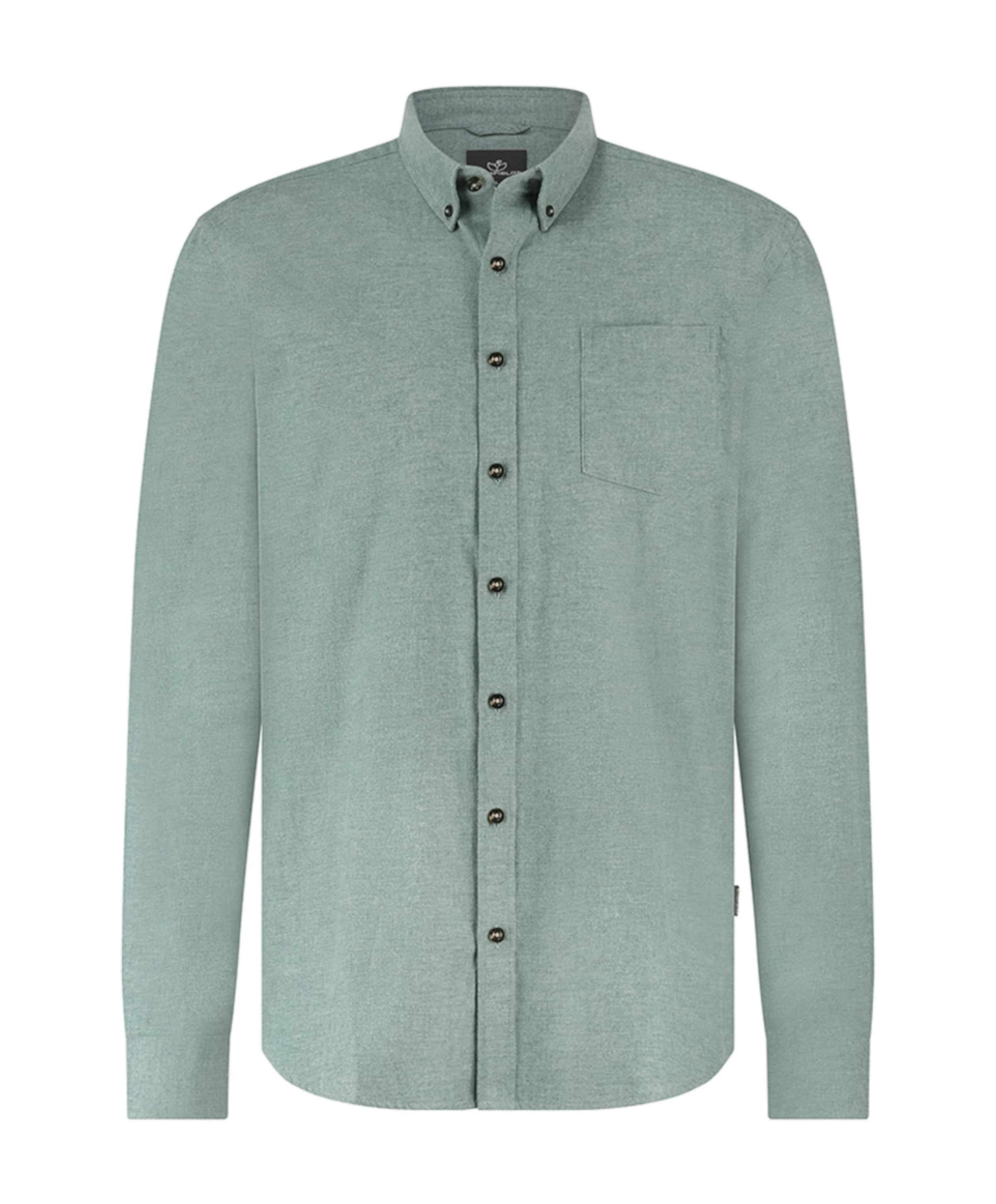 Overhemd lange mouw groen