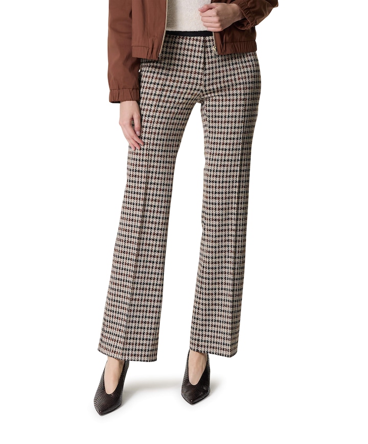 Bootcut Slim dames broek beige