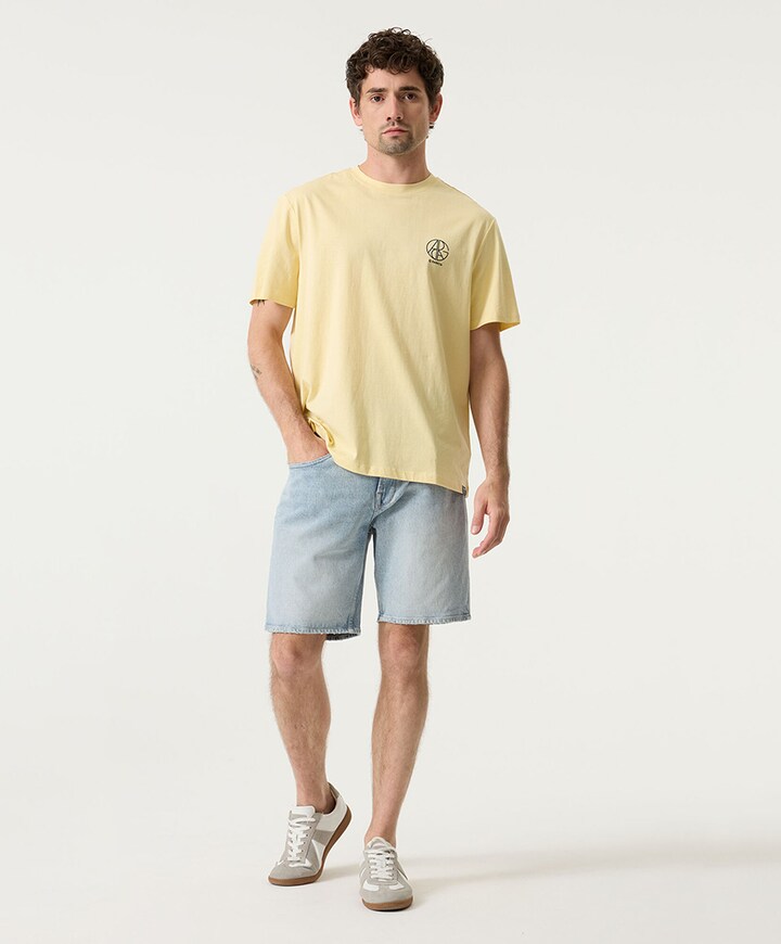 Heren T-shirt geel