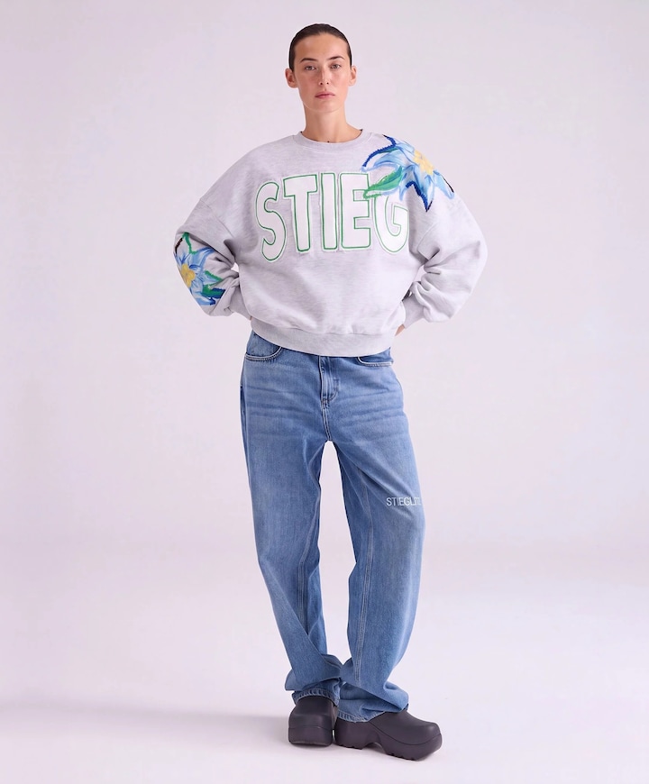 Dames sweater grijs