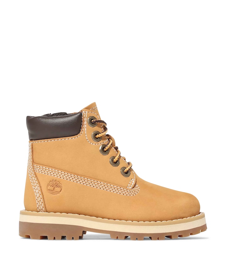 Courma kid traditional 6In jongens veterschoenen bruin