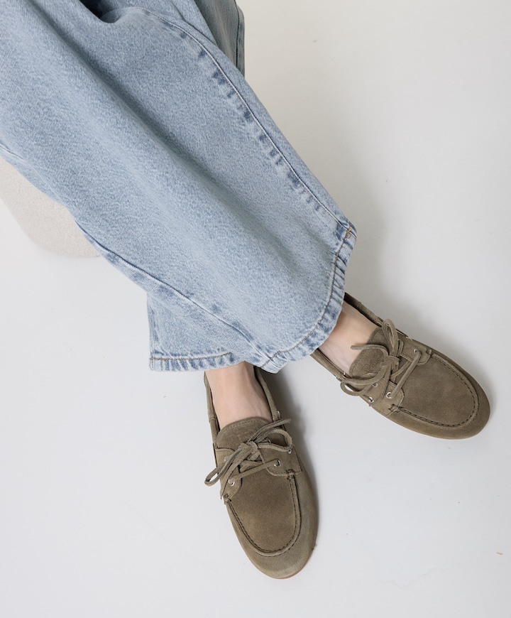 Boat loafer dames loafers groen