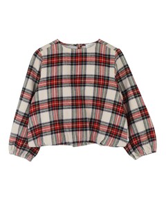 Meisjes blouse lange mouw rood
