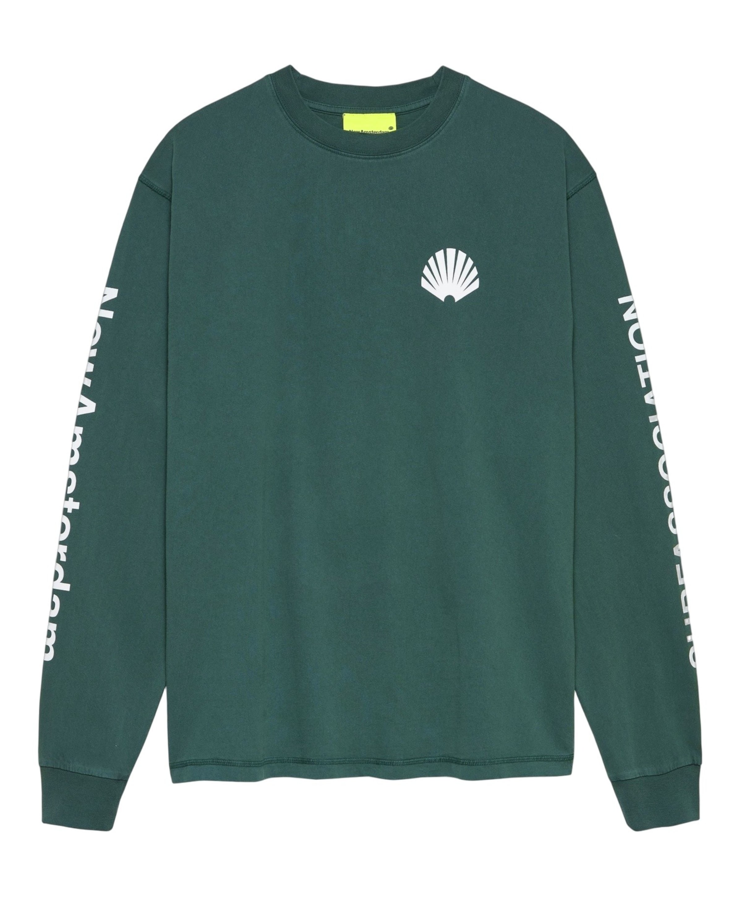 Heren longsleeve groen