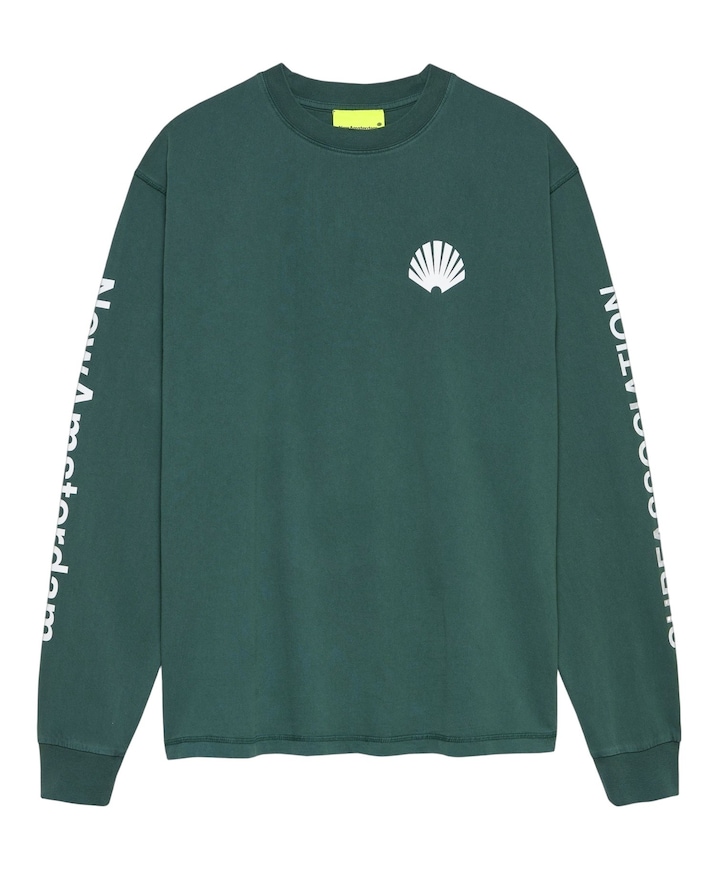 Heren longsleeve groen