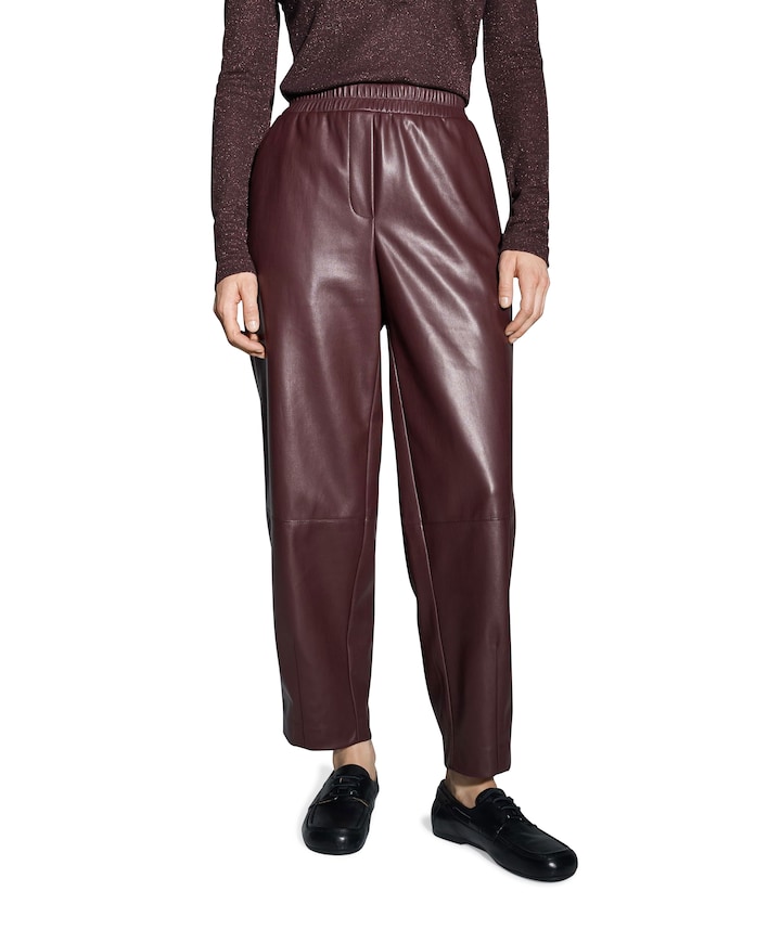 Myha edgy dames broek bordeaux