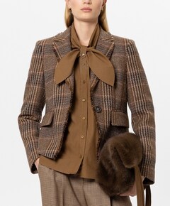 Dames blazer bruin