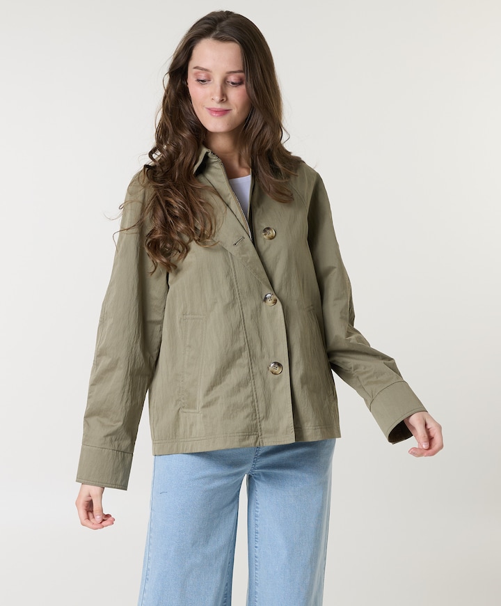 Dames jas groen