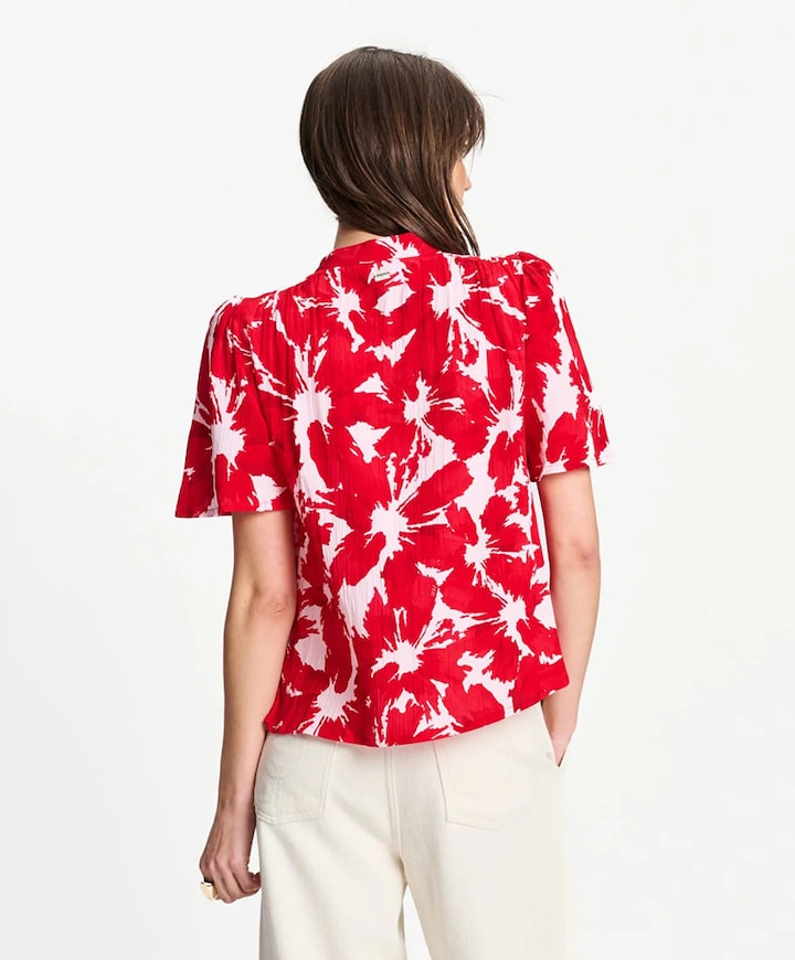 Dames blouse rood