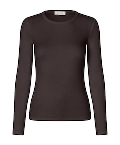 Dames longsleeve bruin