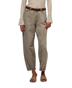 Brave barrel leg dames jeans grijs