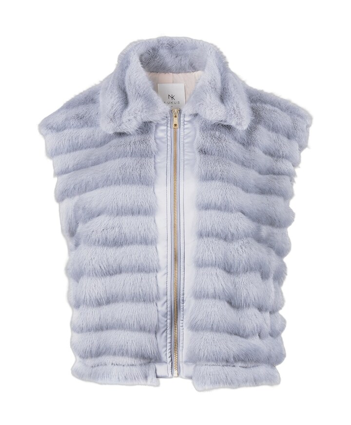 Dames gilet blauw
