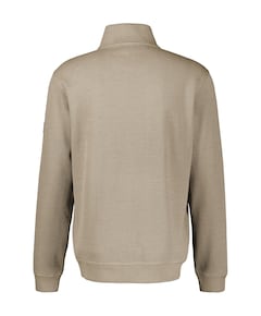 Heren trui met rits beige